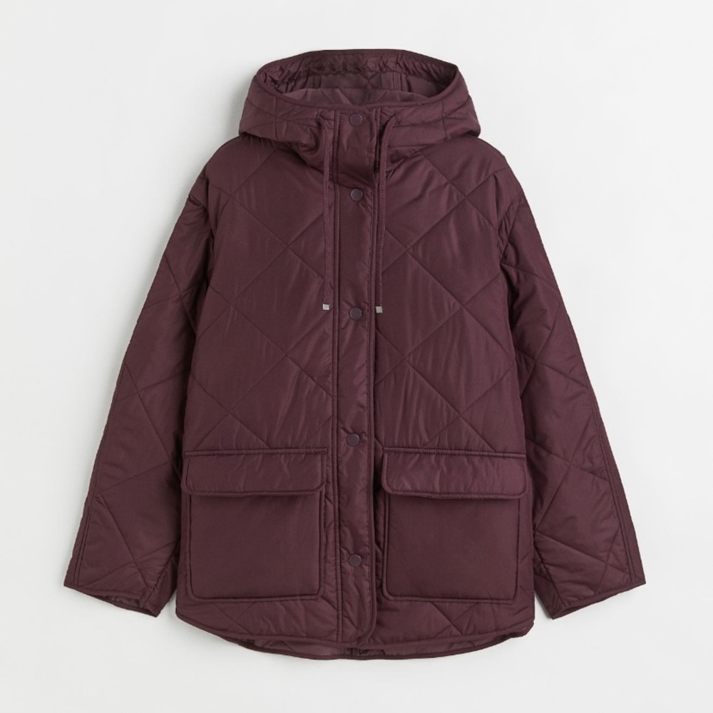 HM oversized quilted jacket XS
